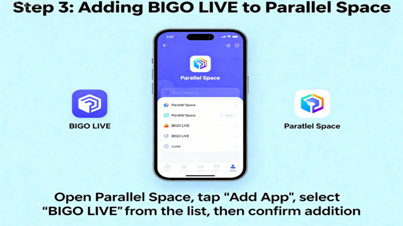 Step 3: Adding BIGO LIVE to Parallel Space