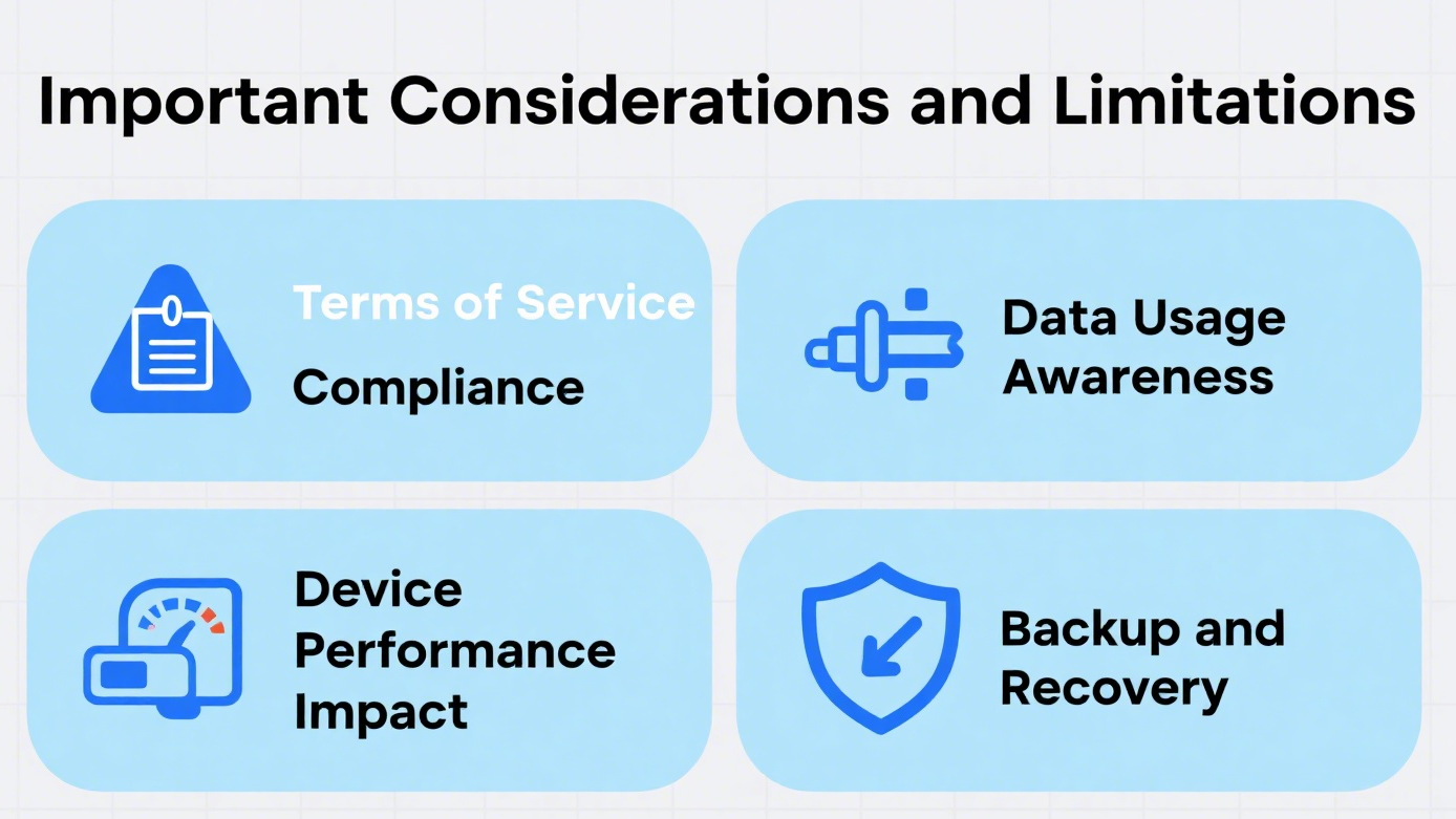 Important Considerations and Limitations