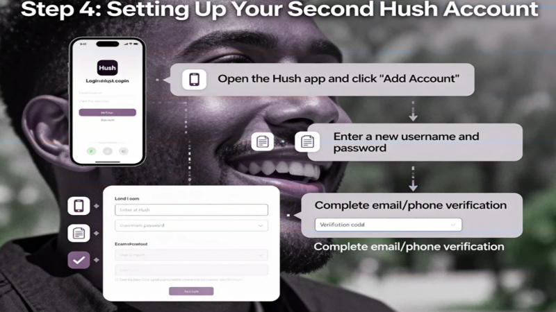 Step 4: Setting Up Your Second Hush Account