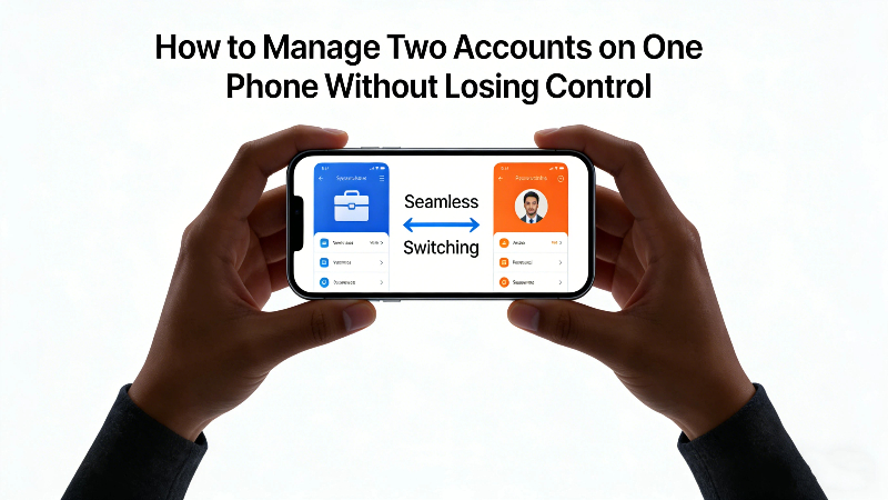 Manage Two Accounts on One Phone