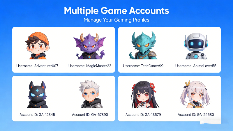 Multiple Game Account